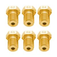 V6 Nozzle brass - suitable for e.g. V5/V6 heat block (Various Sizes)
